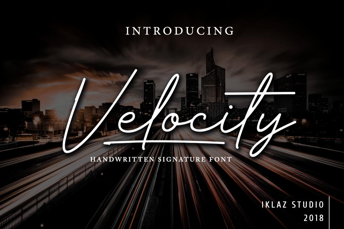 Velocity Font