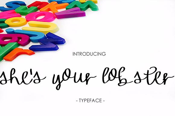 She's Your Lobster Font