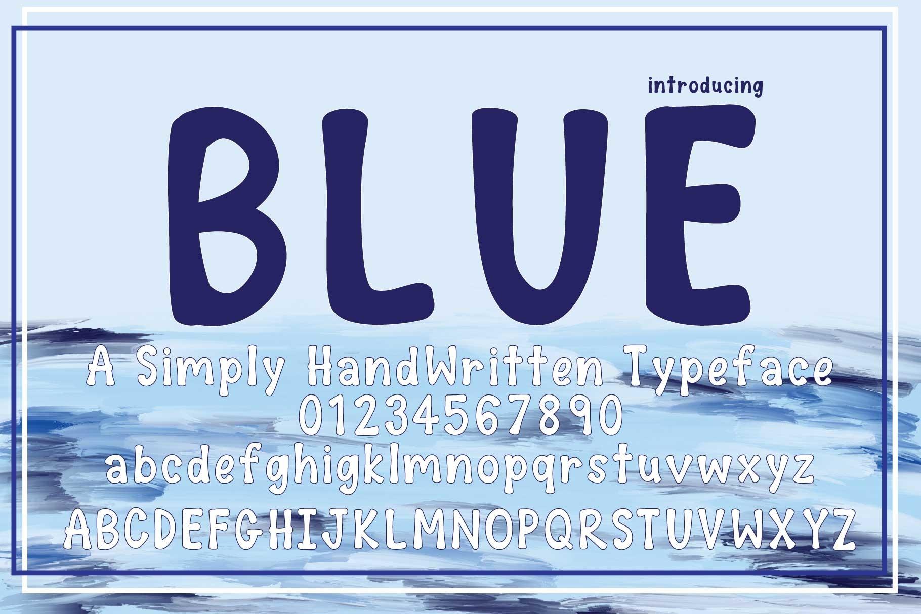 Blue Font