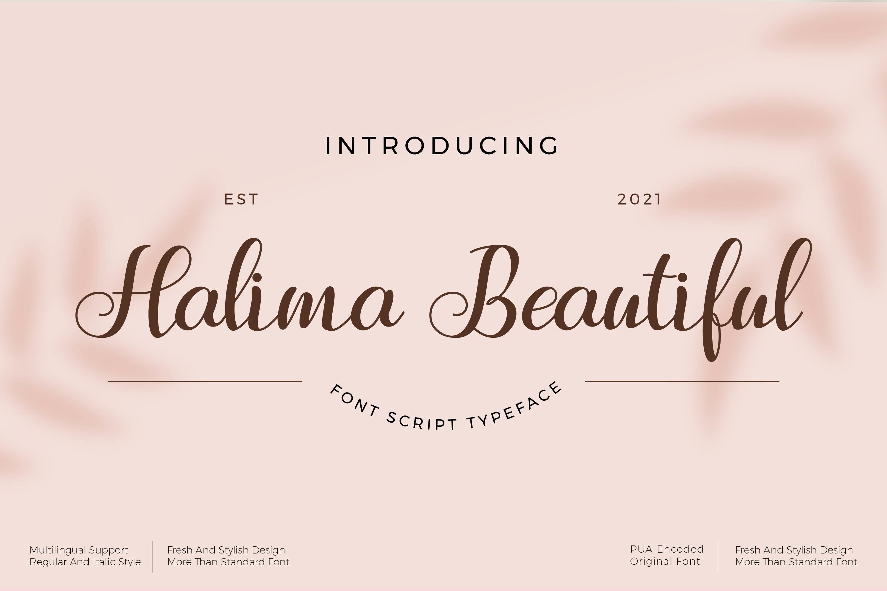 Halima Beautiful Font