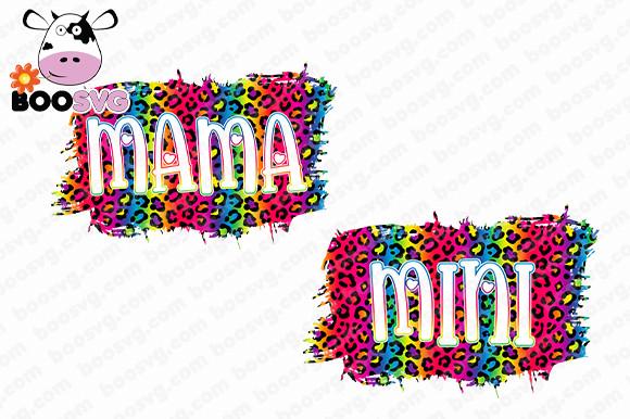 Mama Mini Leopard Sublimation Design