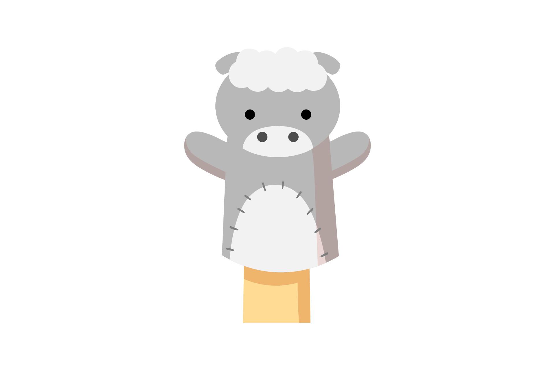 Animal Sheep Finger Puppet Design