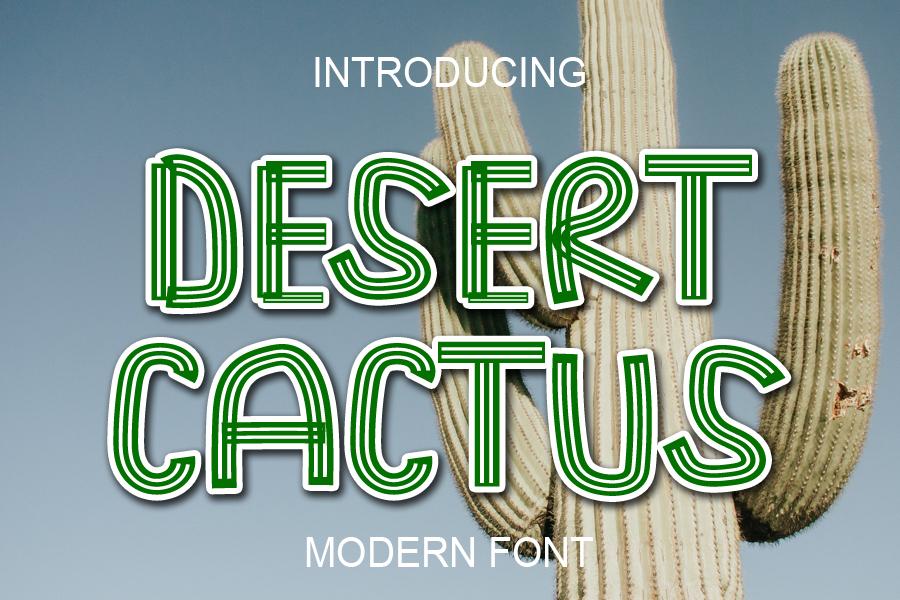 Desert Cactus Font