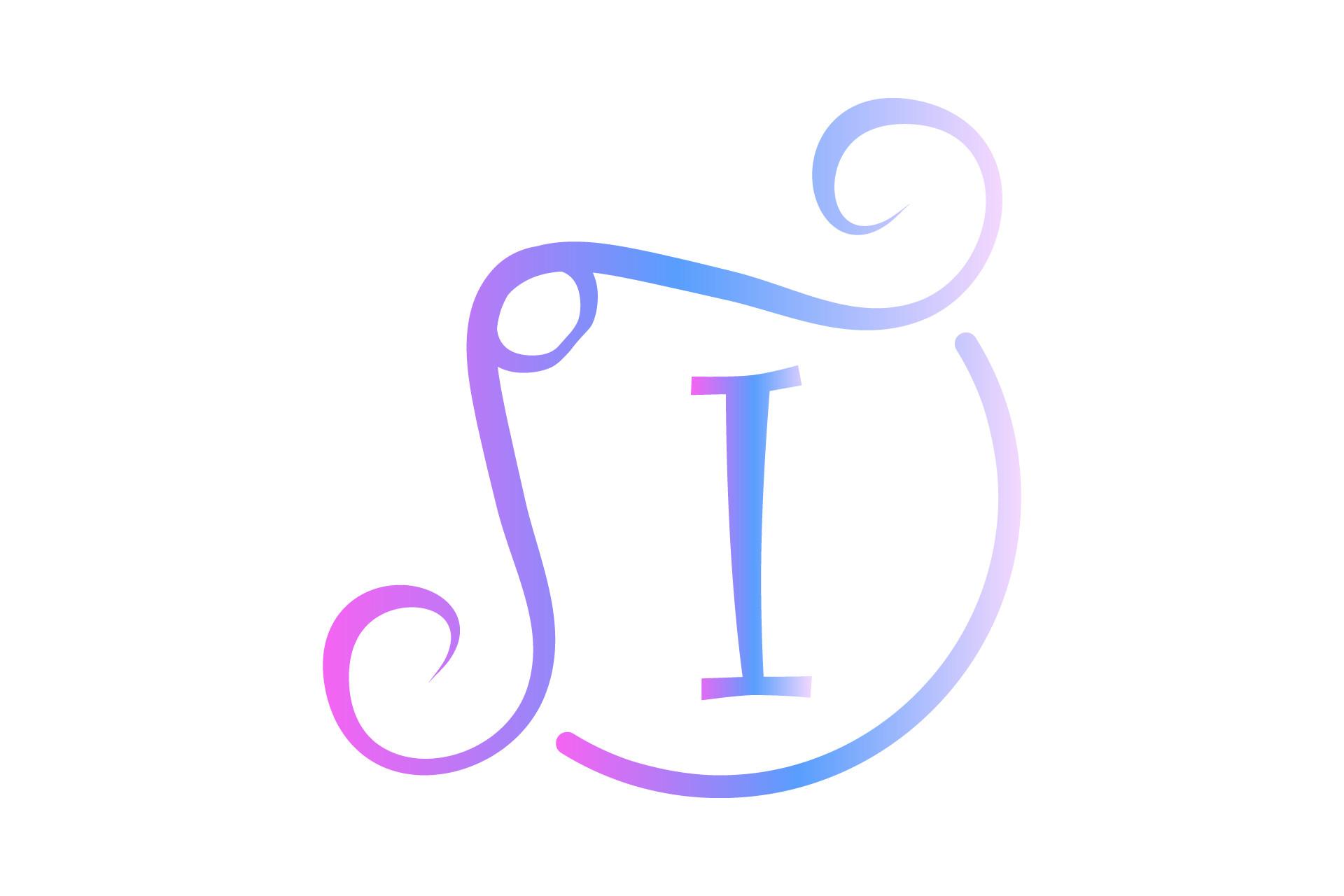 Monogram Font Letter Illustration Floral