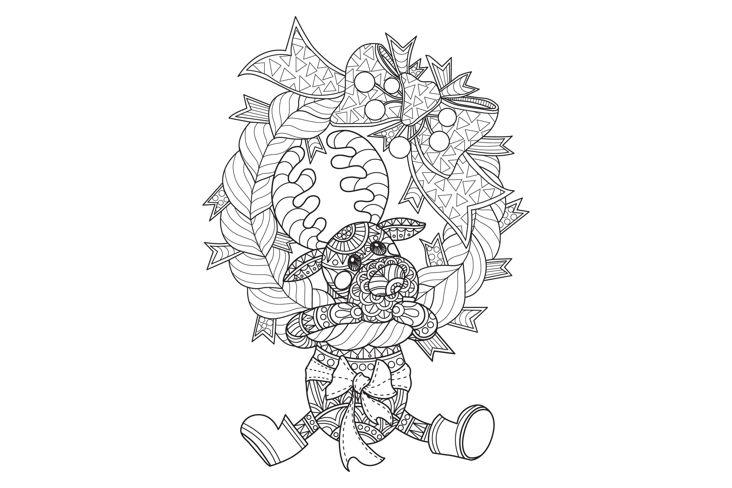 Animal Coloring Page & Book Adults