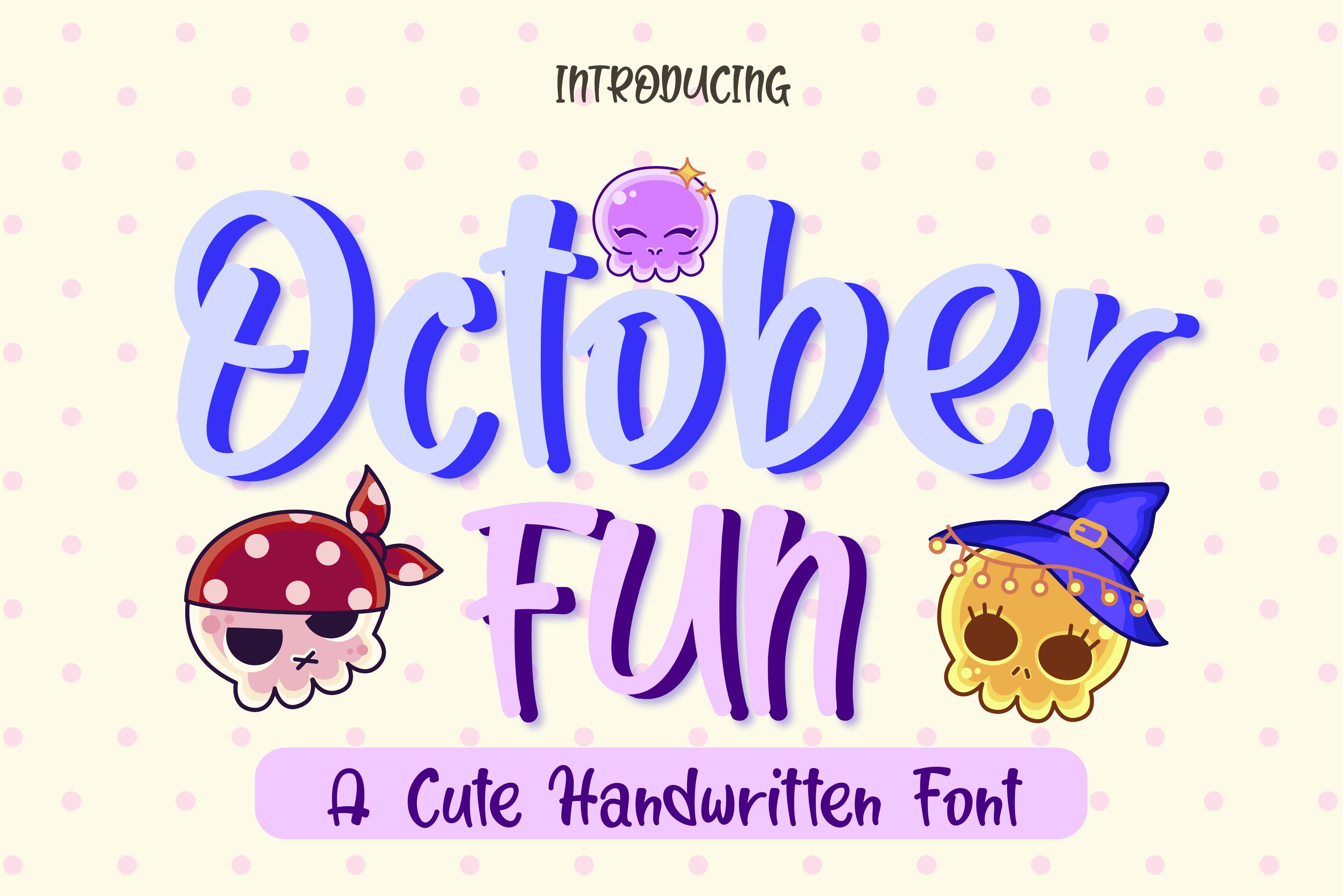 October Fun Font
