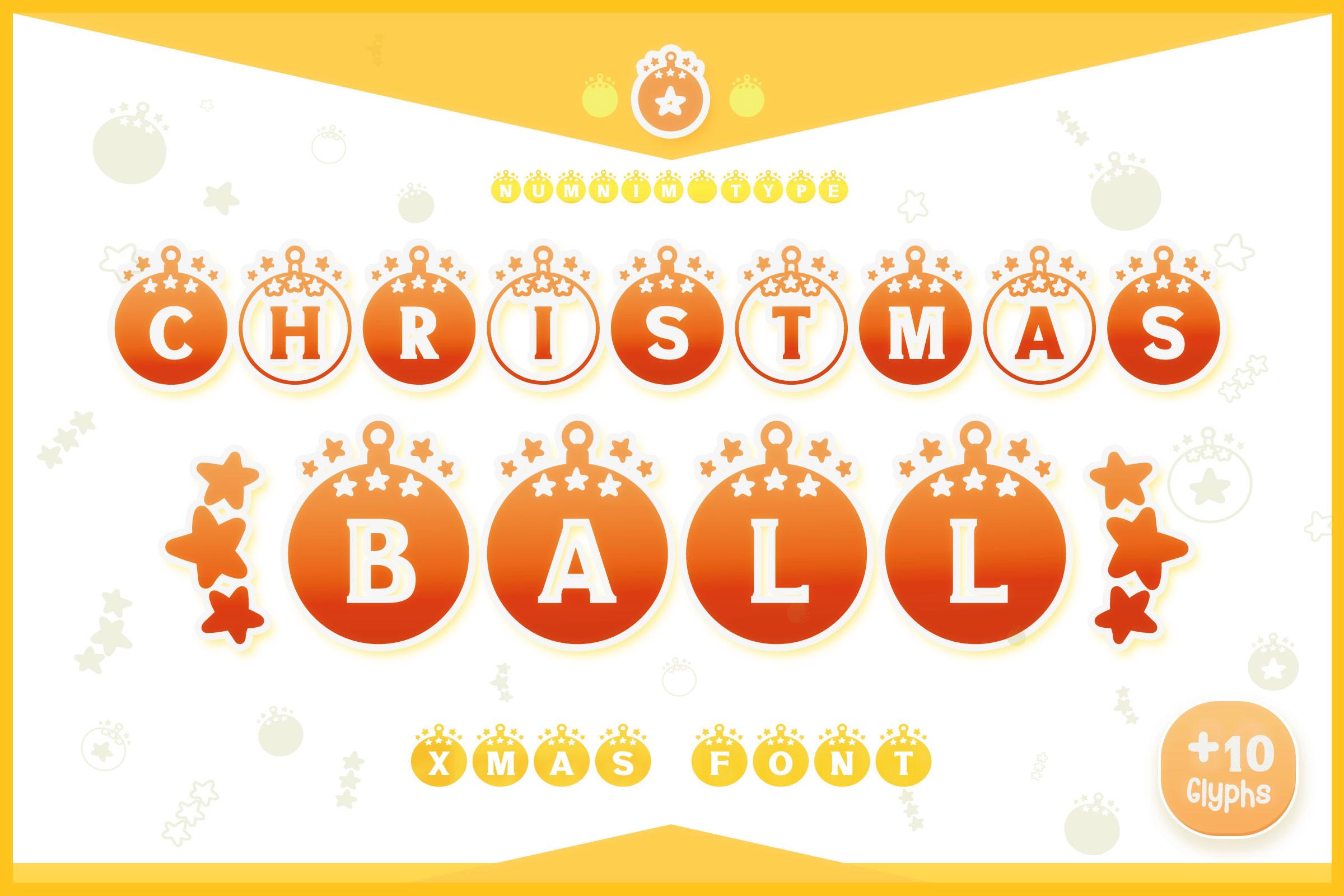 Christmas Ball Font