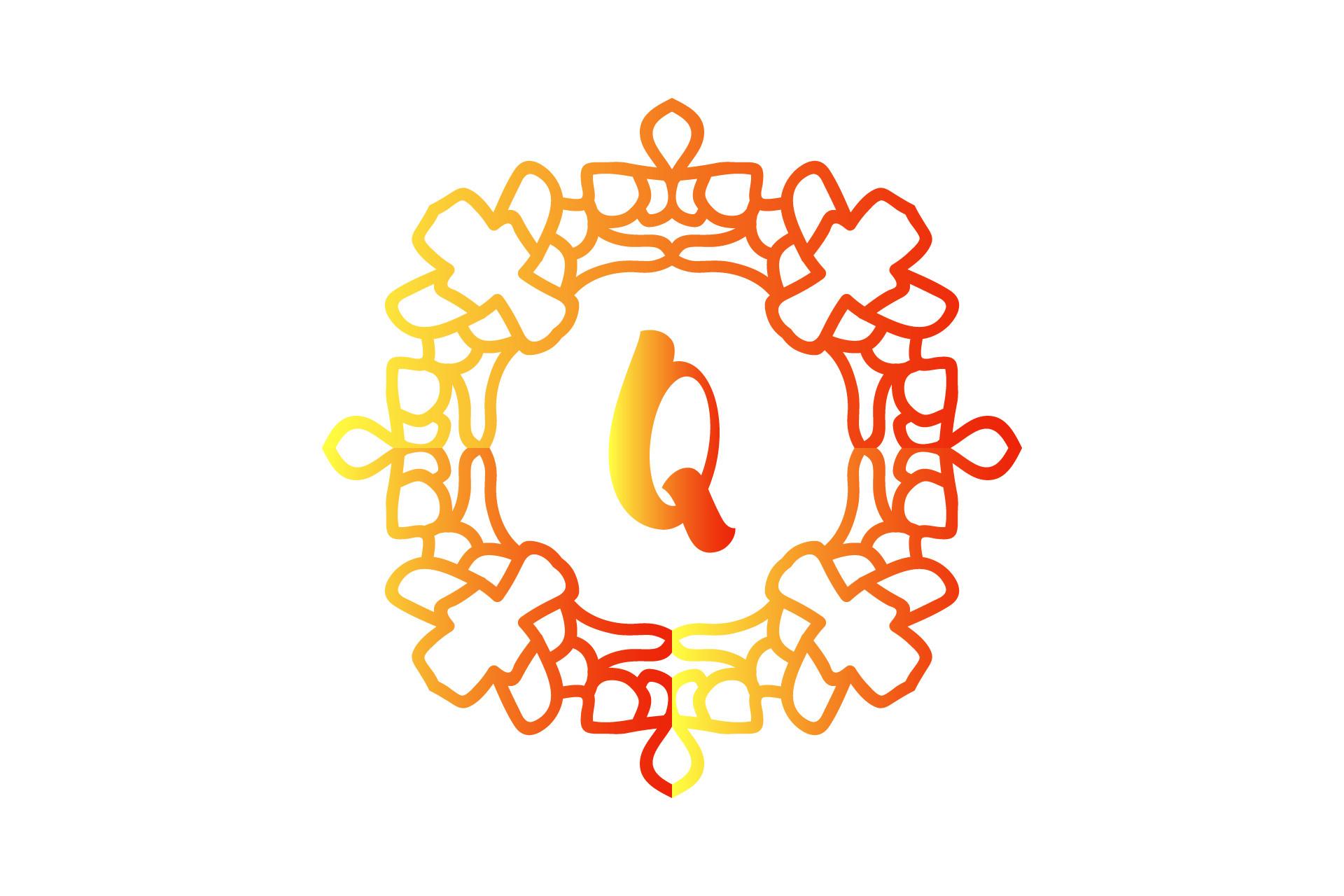 Monogram Decorative Vector Illustration