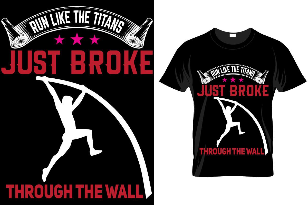 Track and Field T Shirt Design SVG