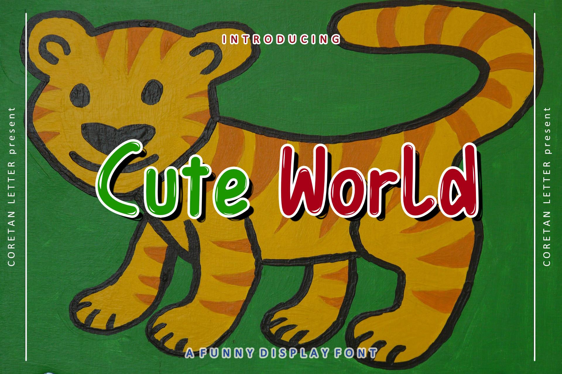 Cute World Font