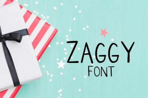 Zaggy Font
