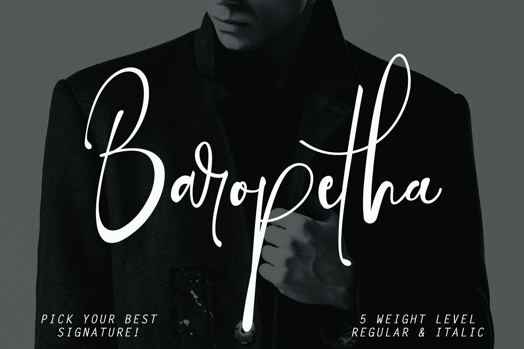 Baropetha Family Font