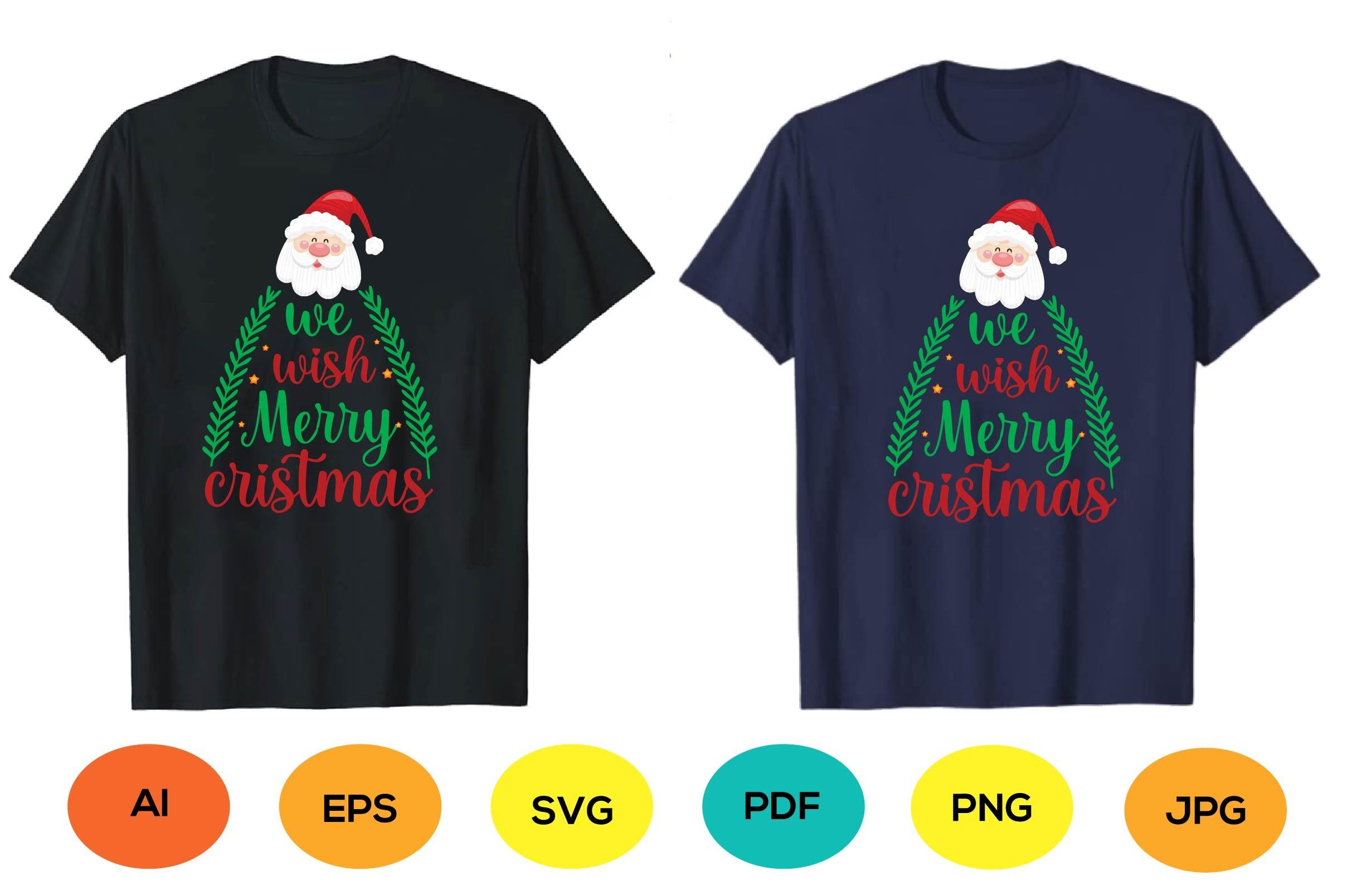 Typography Christmas T-shirt  Graphic