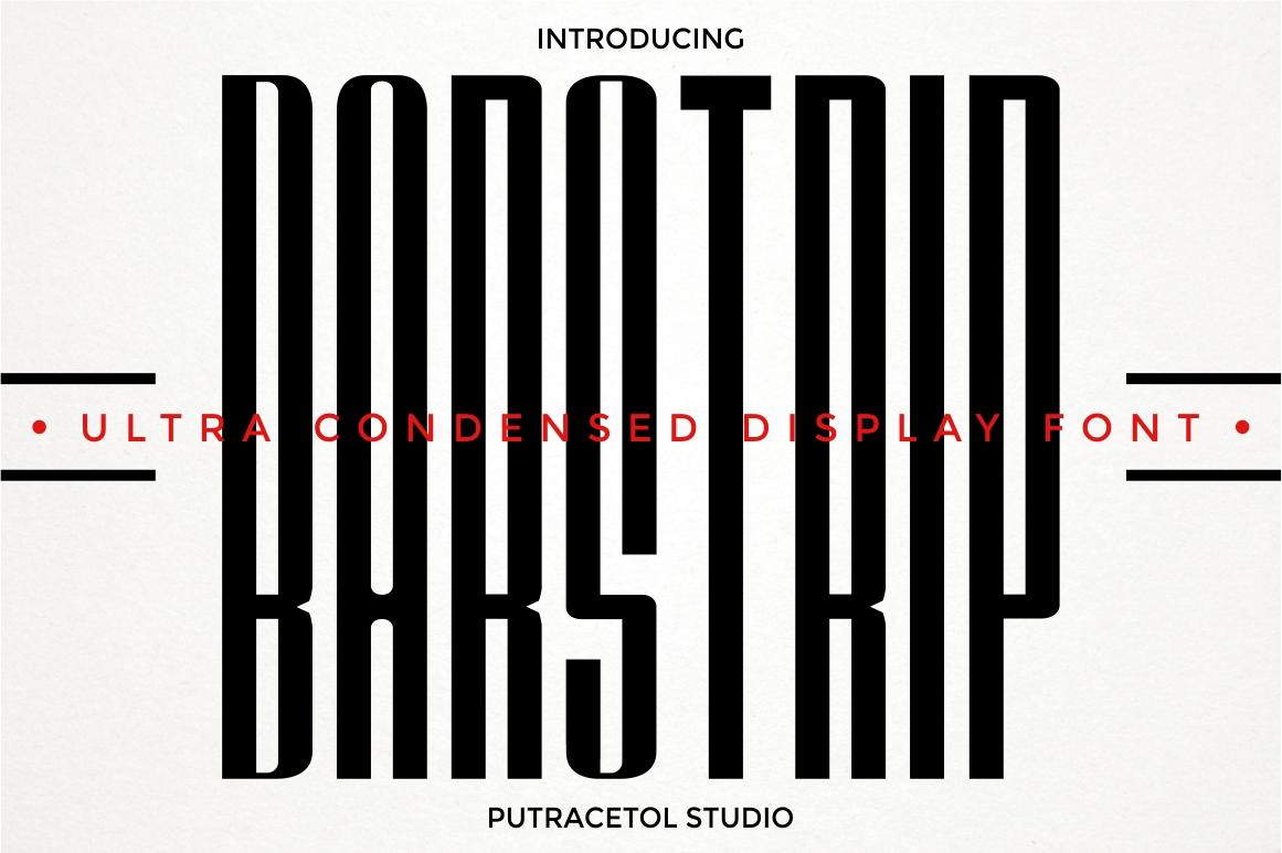 Barstrip Font