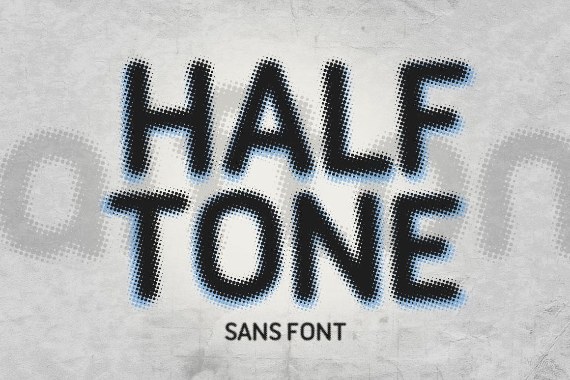 Halftone Sans Font