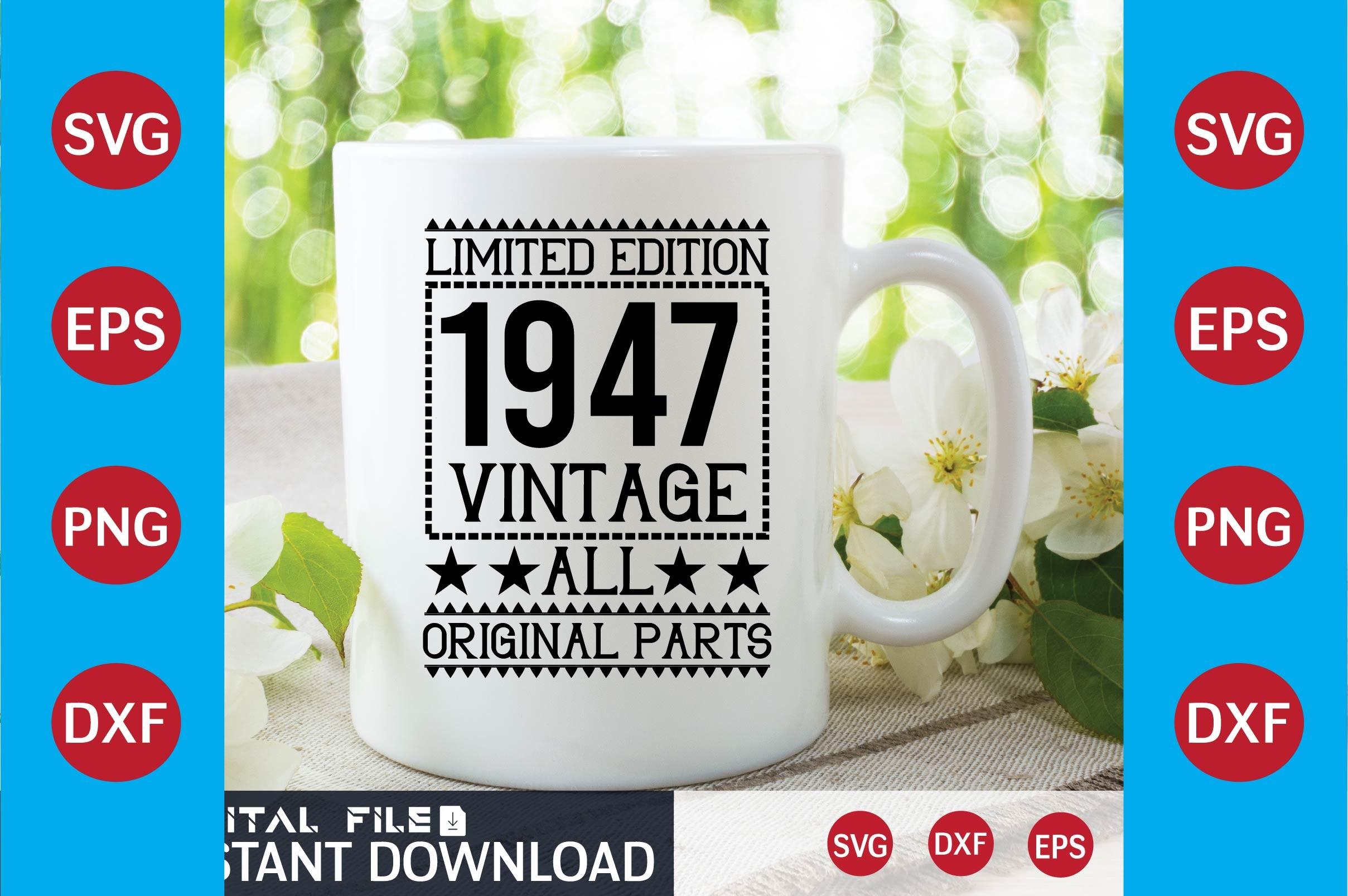 Limited Edition 1947 Vintage All Origina