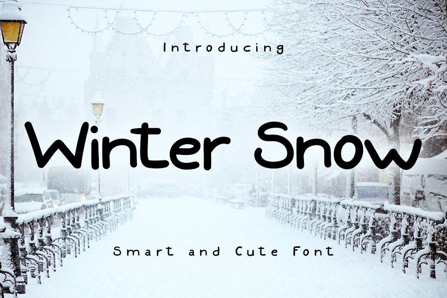 Winter Snow Font
