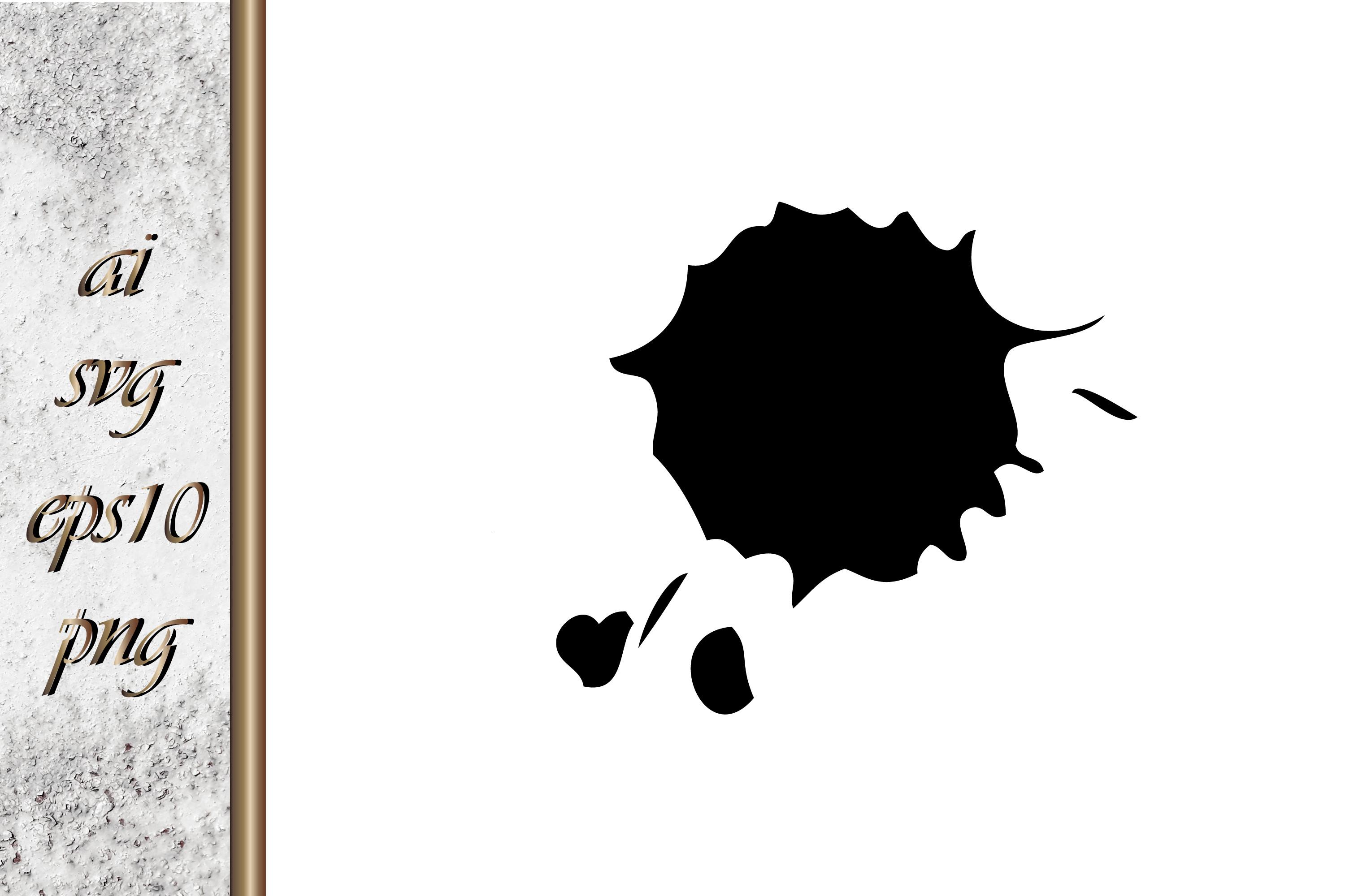 Doodle Splat or Spot Bicon Vector