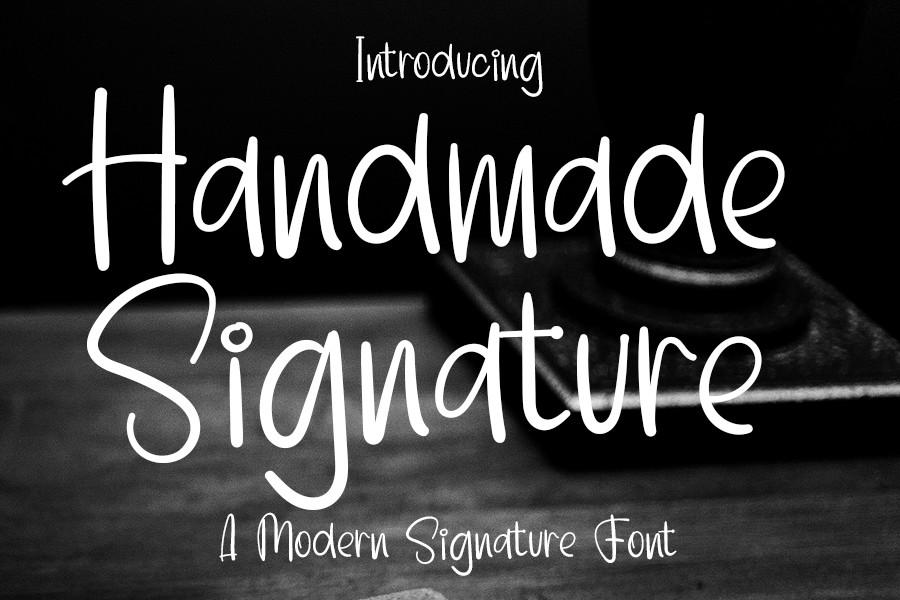 Handmade Signature Font
