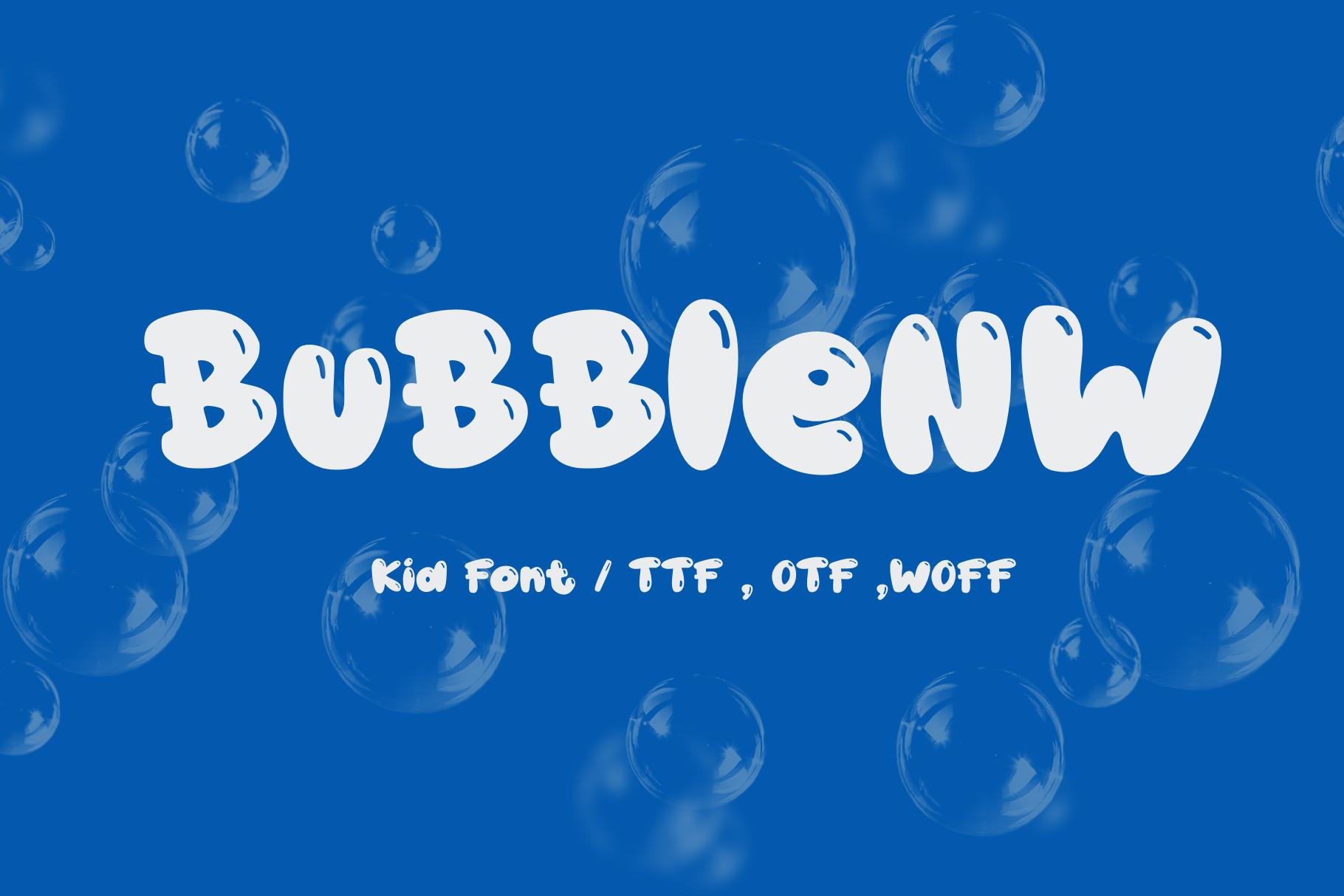 BubbleNW Font