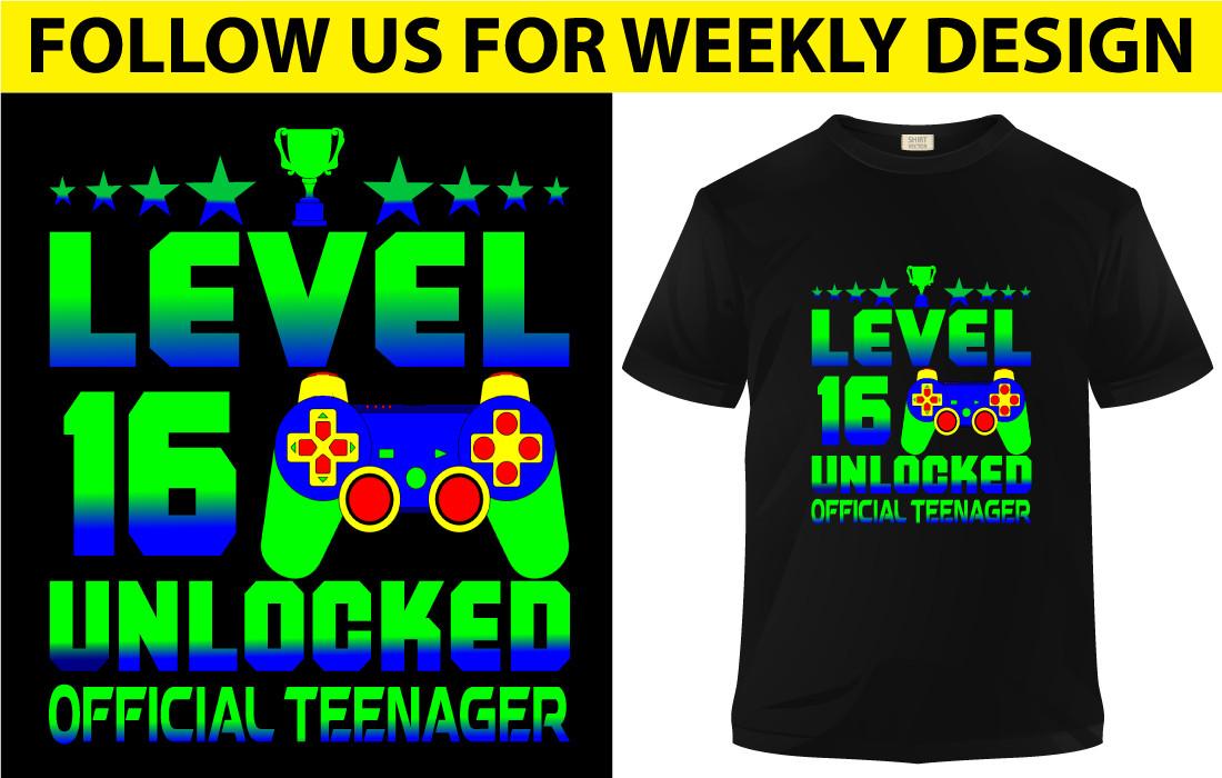Level Unlocked Official Teenager Shirt