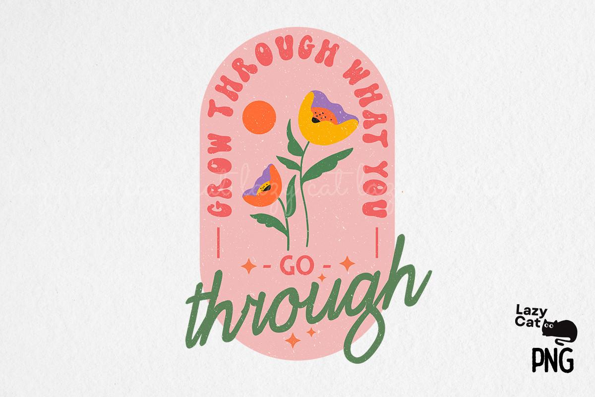 Positive Quote Retro Hippie Sublimation
