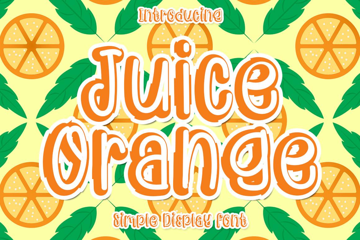 Juice Orange Font