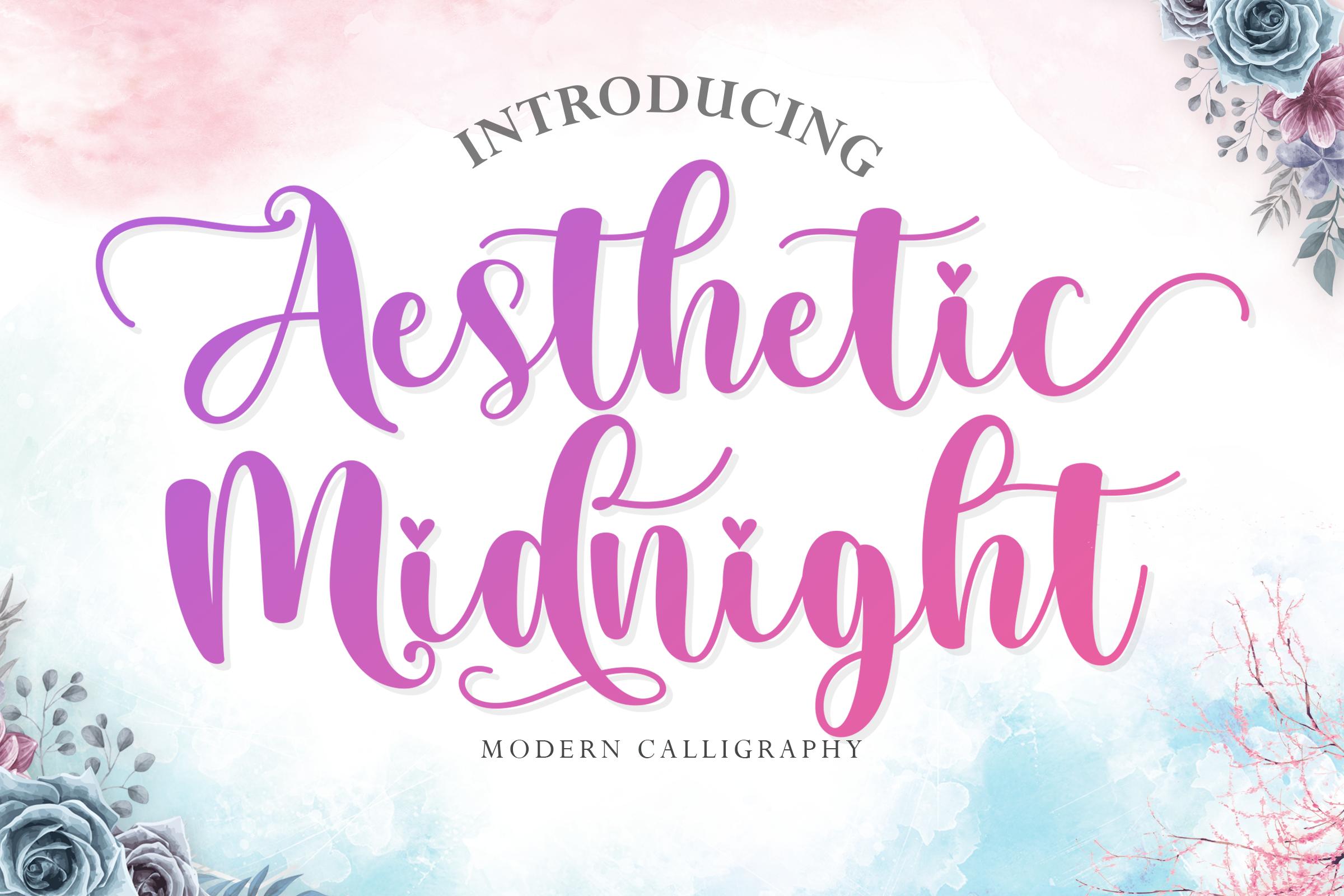 Aesthetic Midnight Font