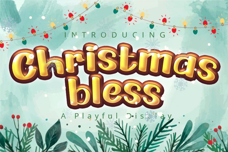 Christmas Bless Font