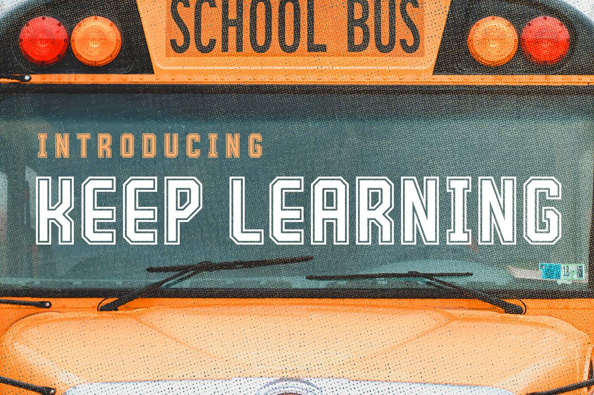 Keep Learning Font