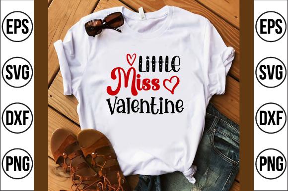 Little Miss Valentine Svg Design