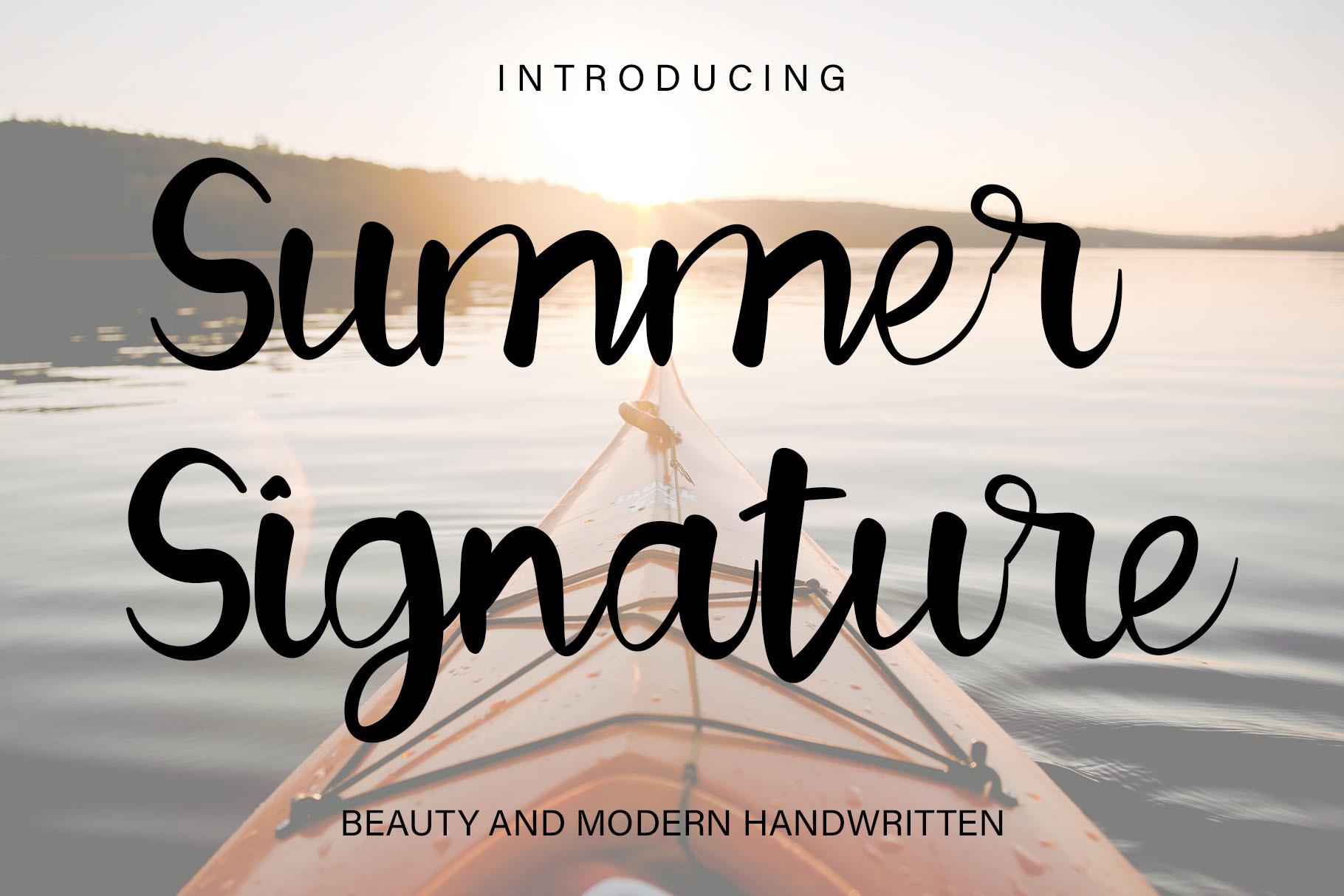 Summer  Signature Font