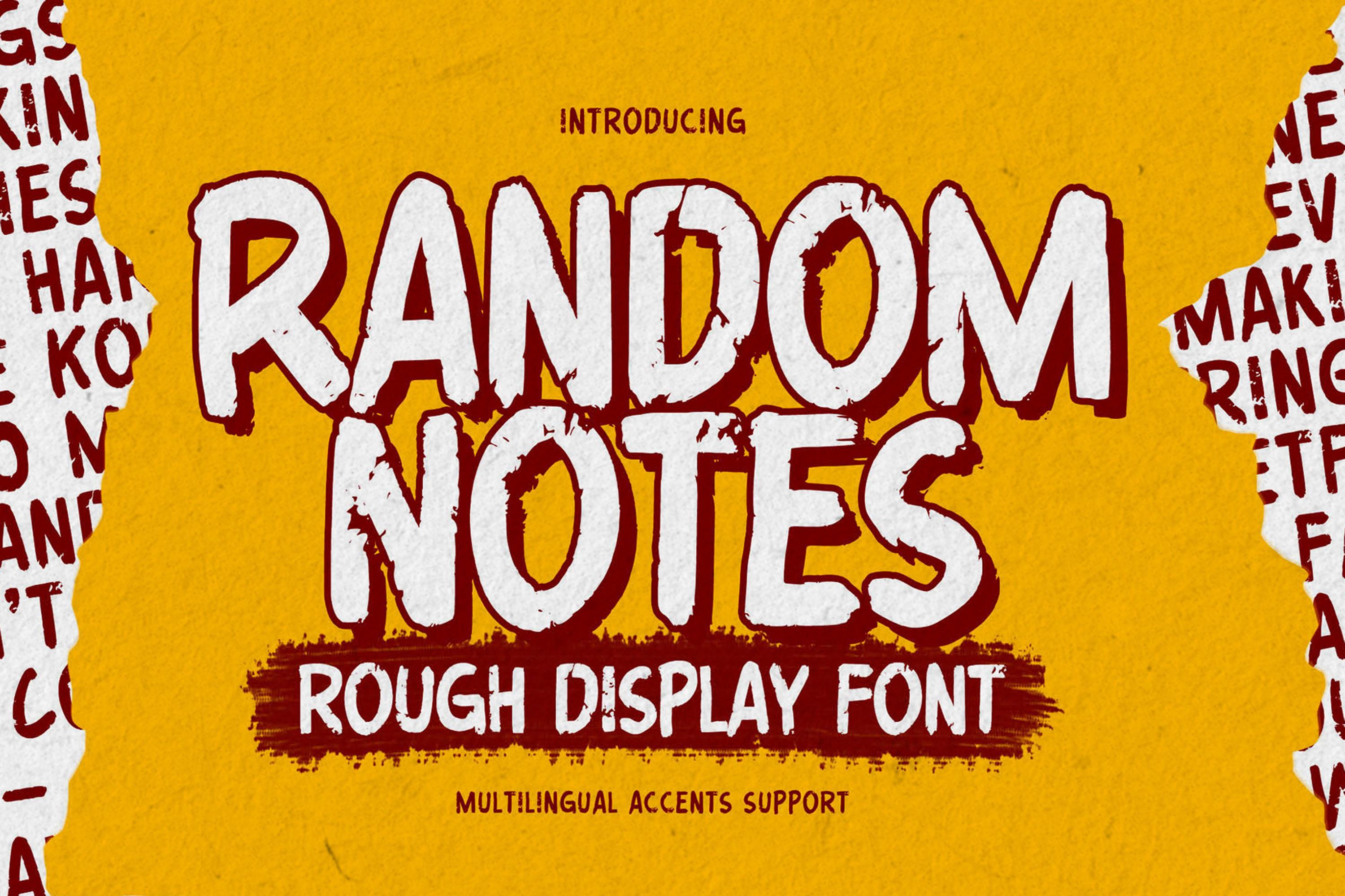 Random Notes Font