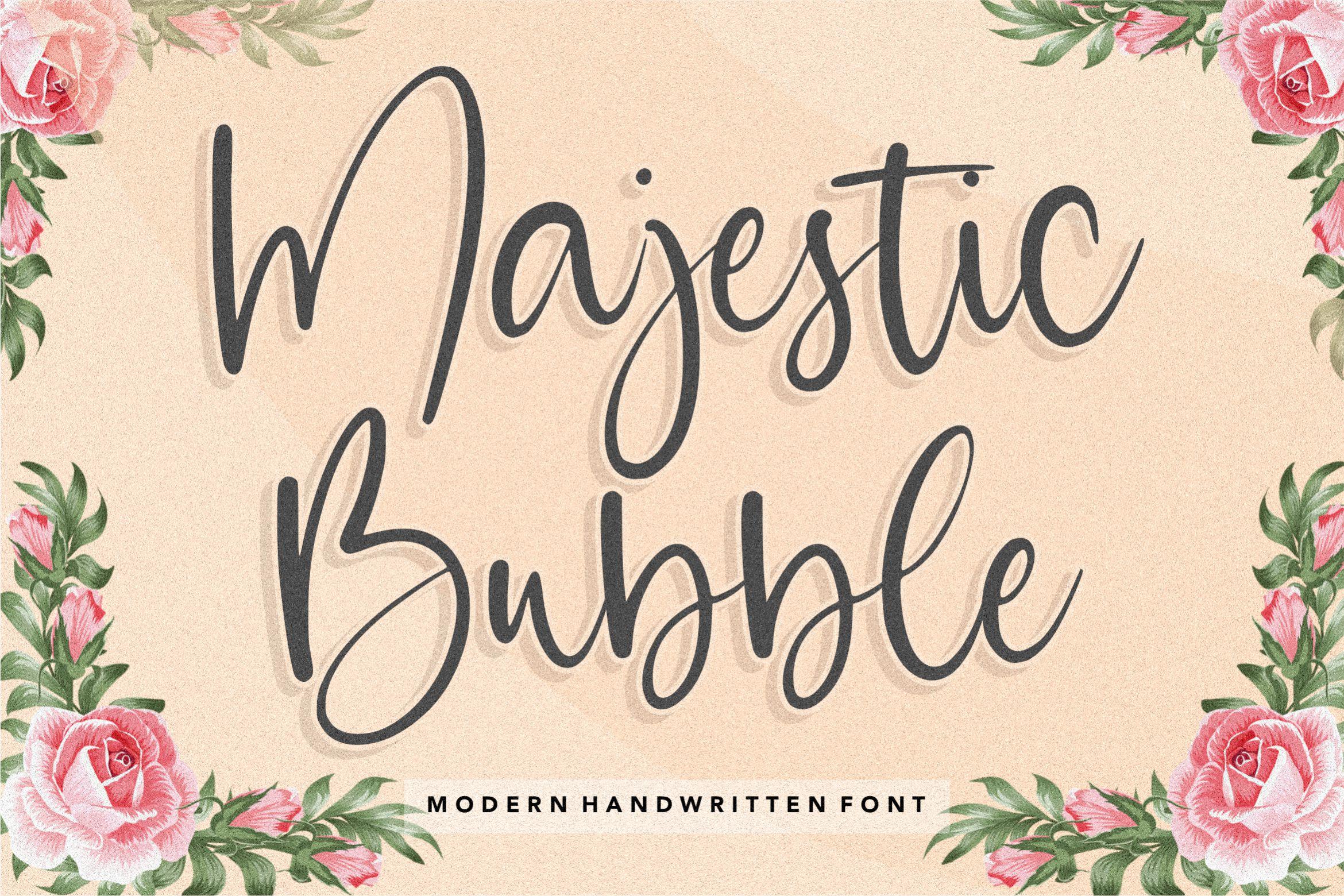 Majestic Bubble Font