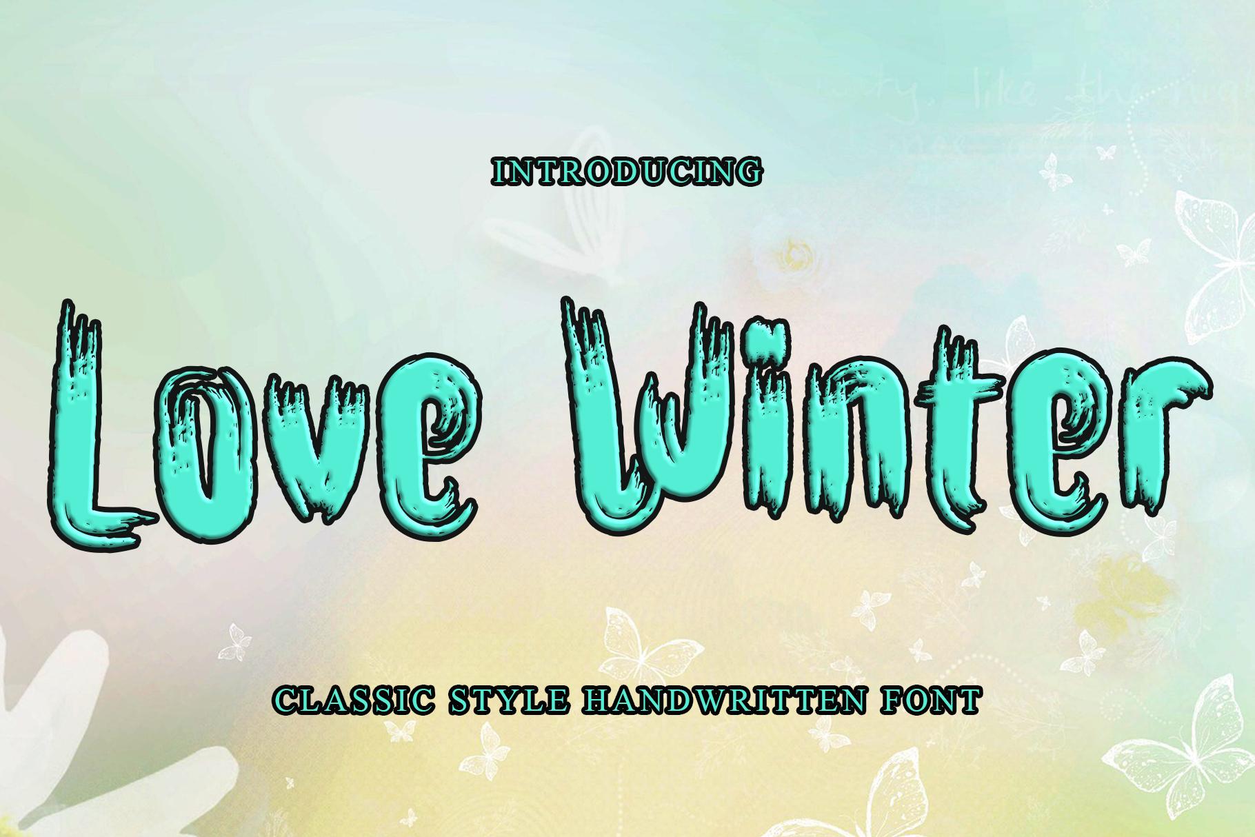 Love Winter Font