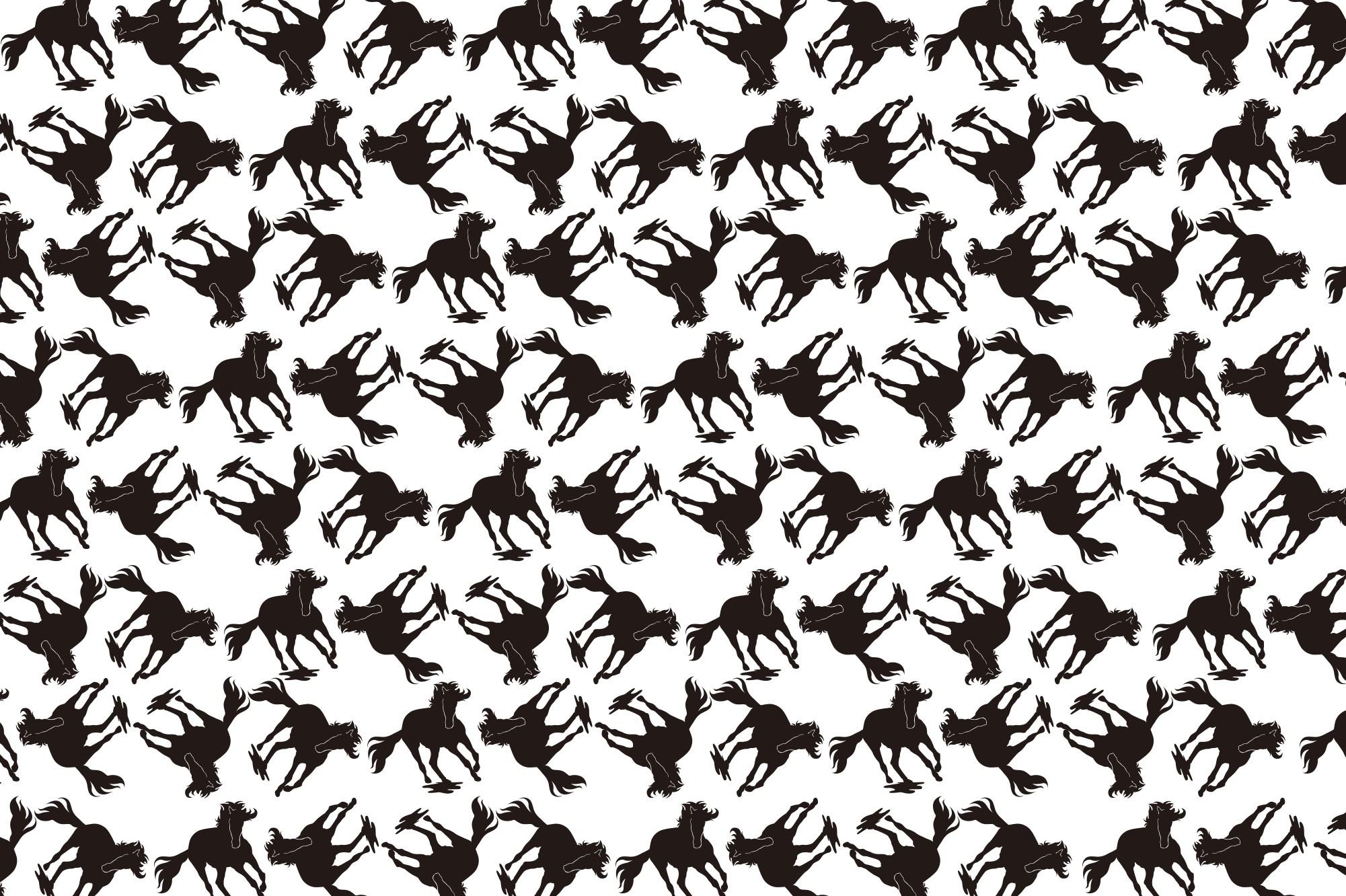 Horse Silhouette Pattern