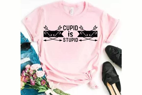 Valentine Svg Design, Cupid is Stupid