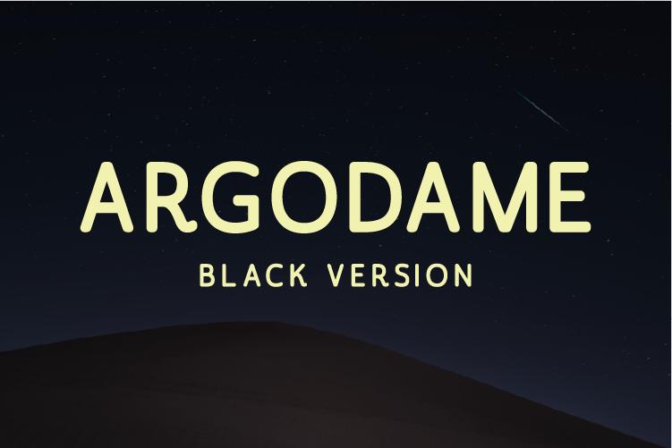 Argodame Black Font