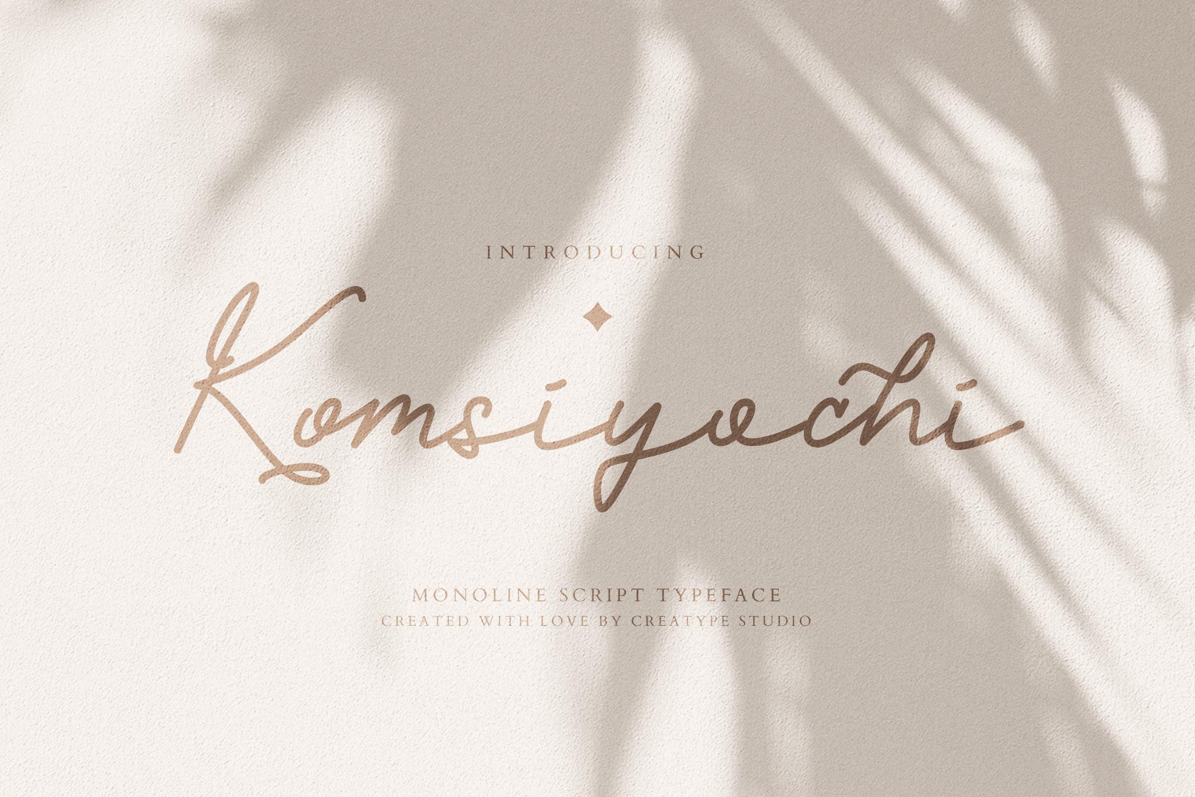Komsiyochi Script Font