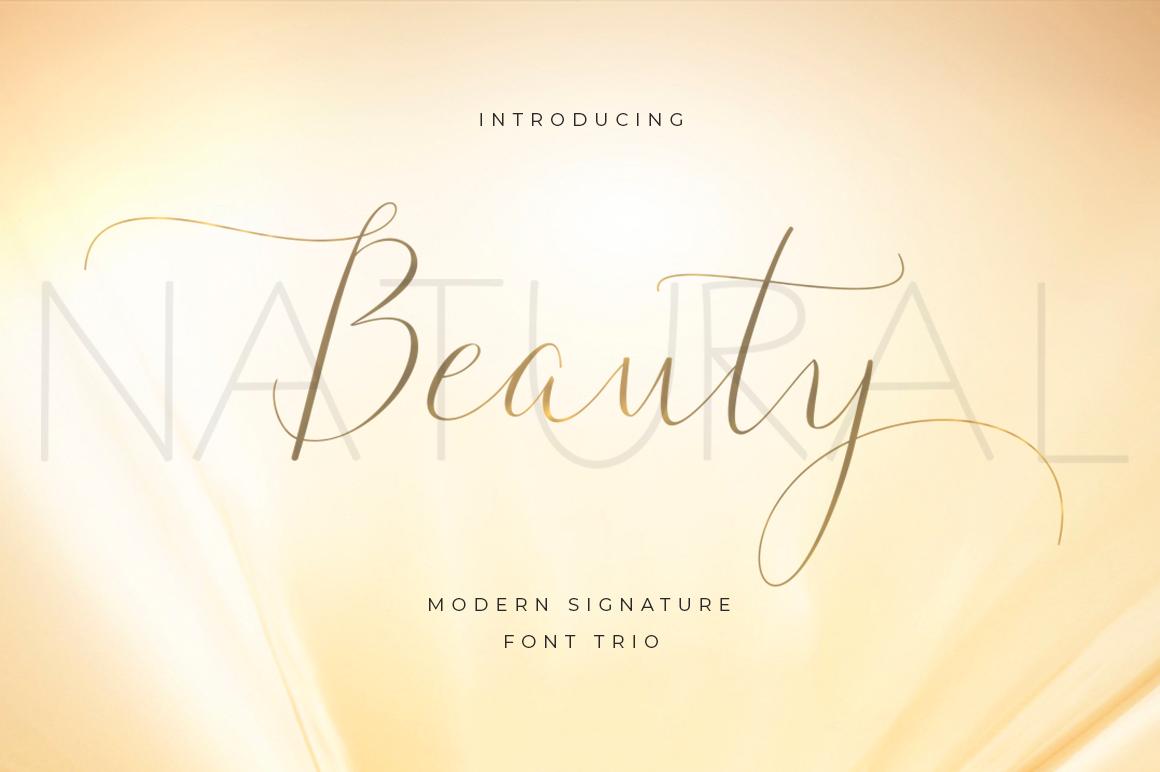 Natural Beauty Duo Font