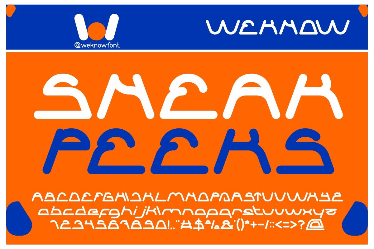 Sneak Peeks Font