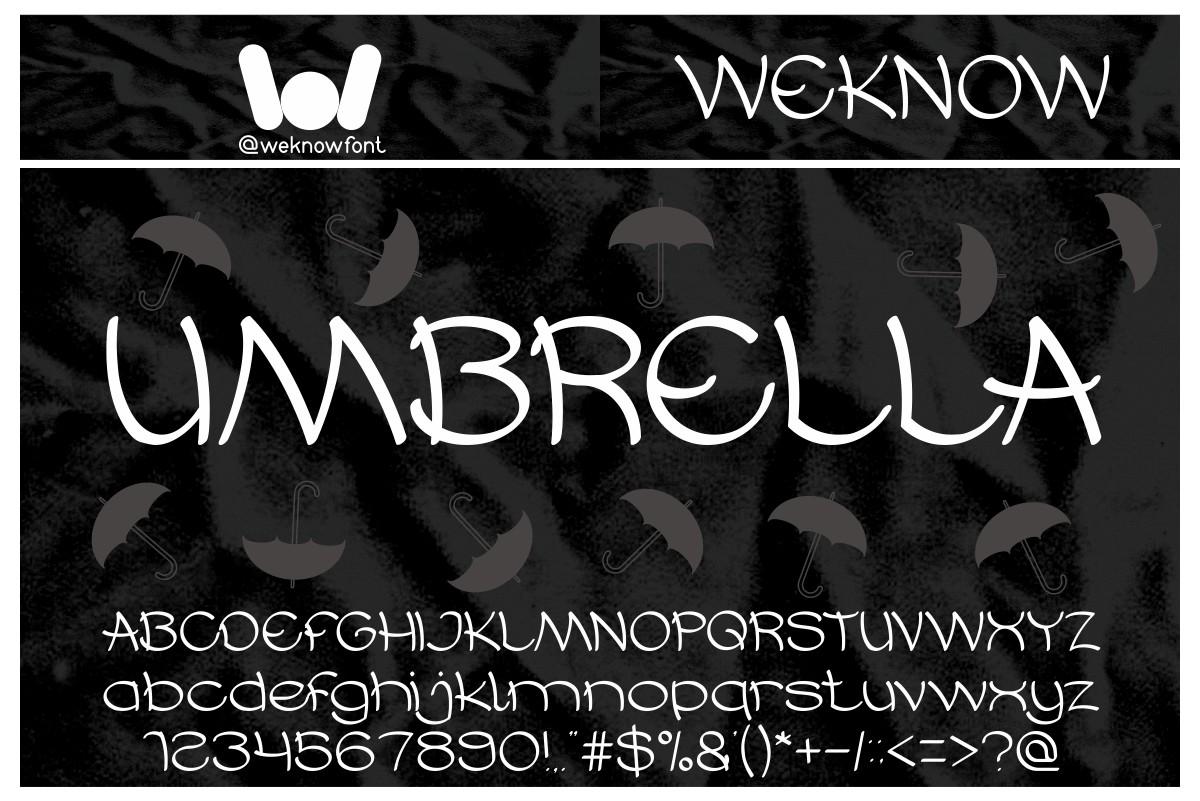 Umbrella Font