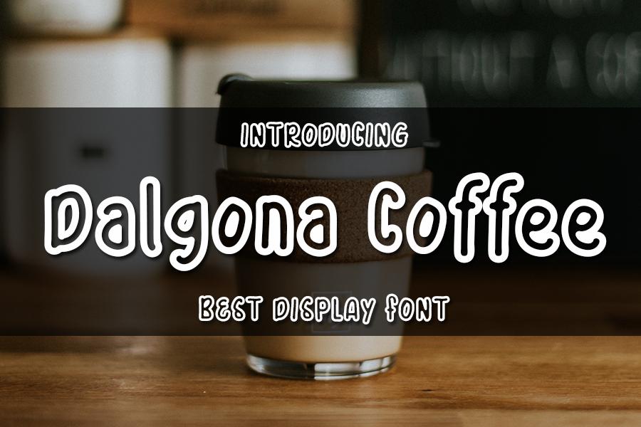 Dalgona Coffee Font
