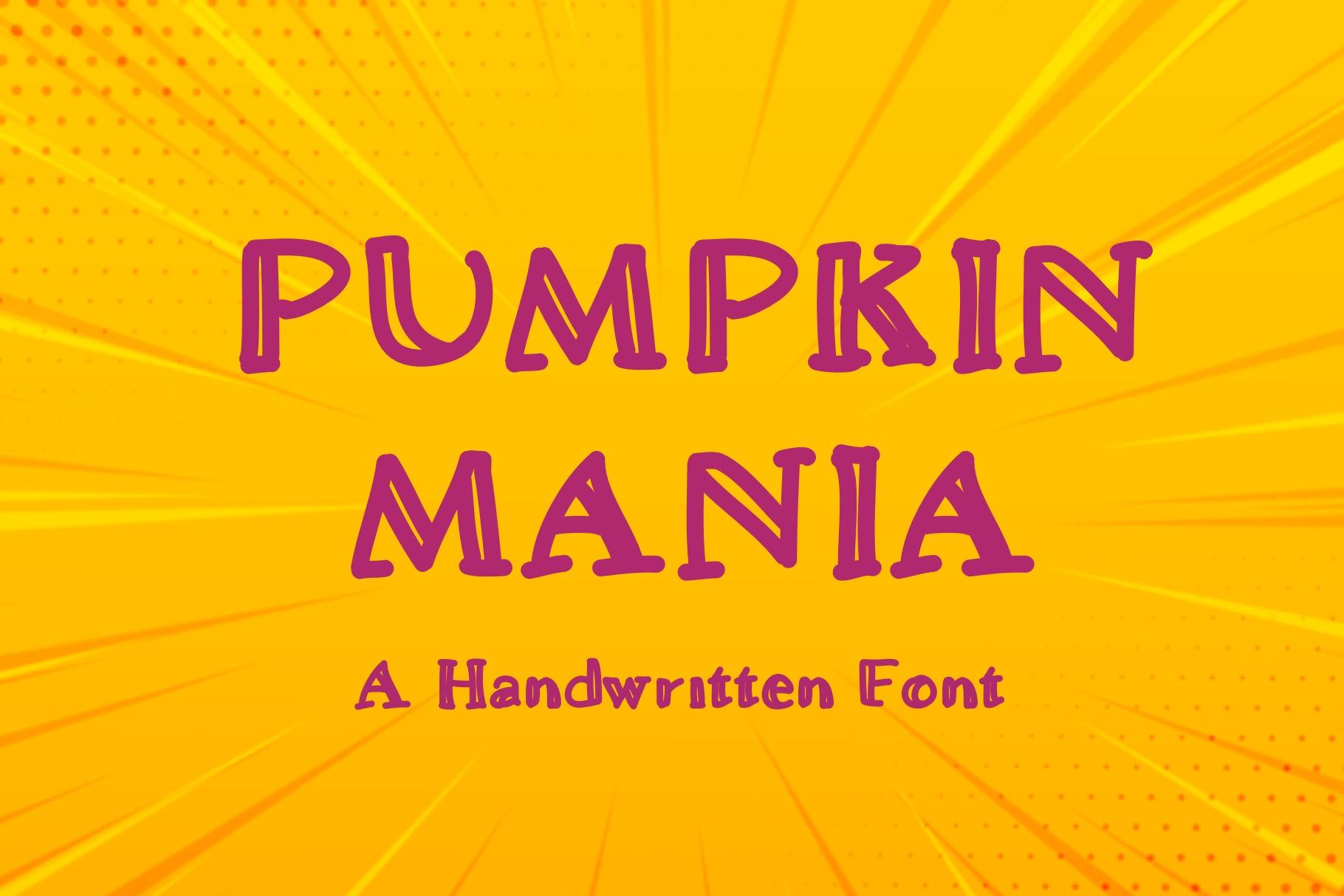 Pumpkin Mania Font