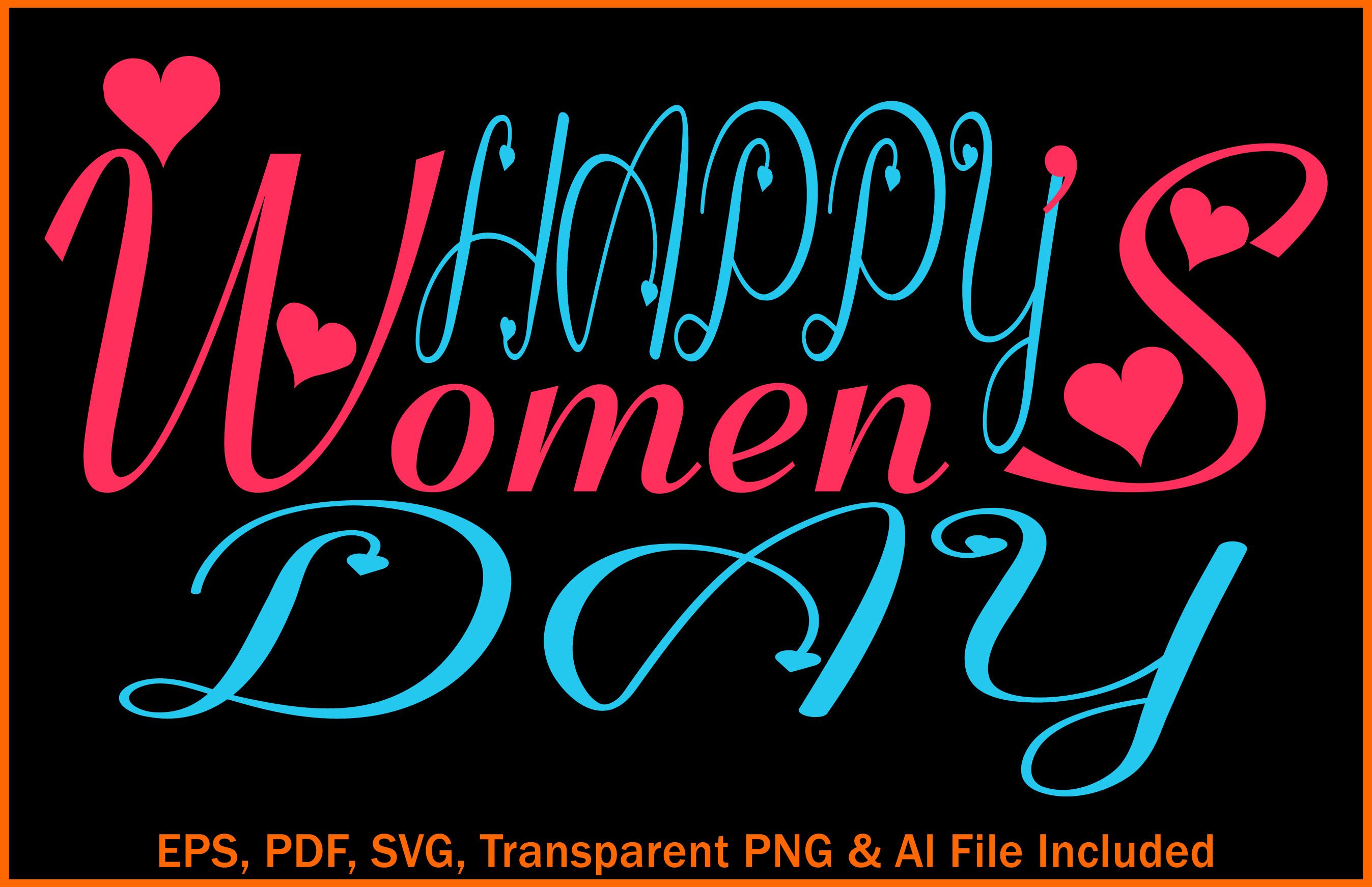 Happy Women’s Day T-shirt Design.