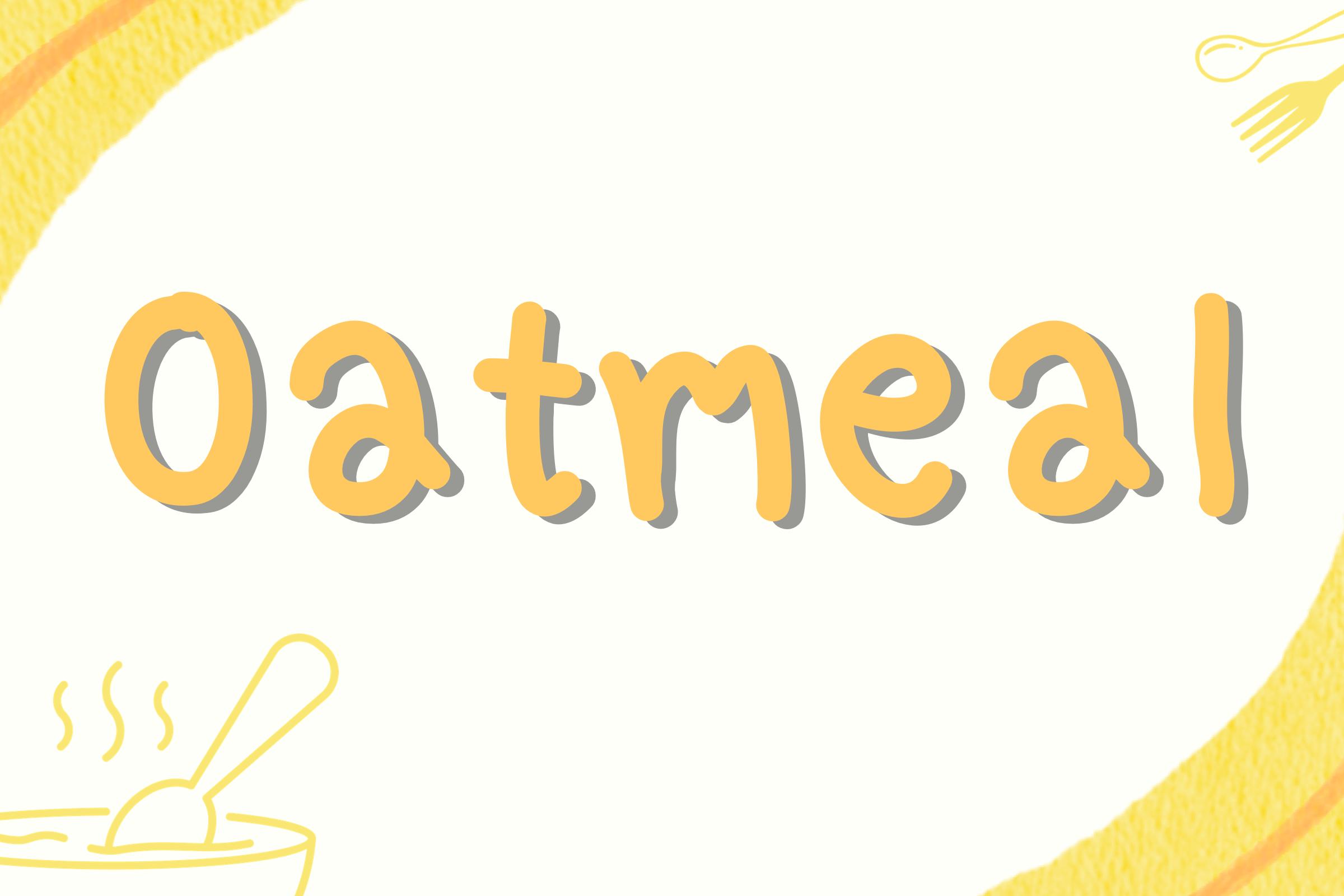 Oatmeal Font