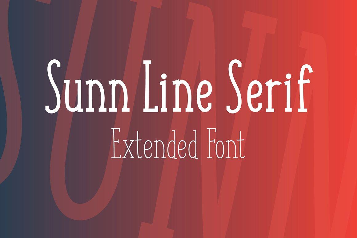 Sunn Line Font