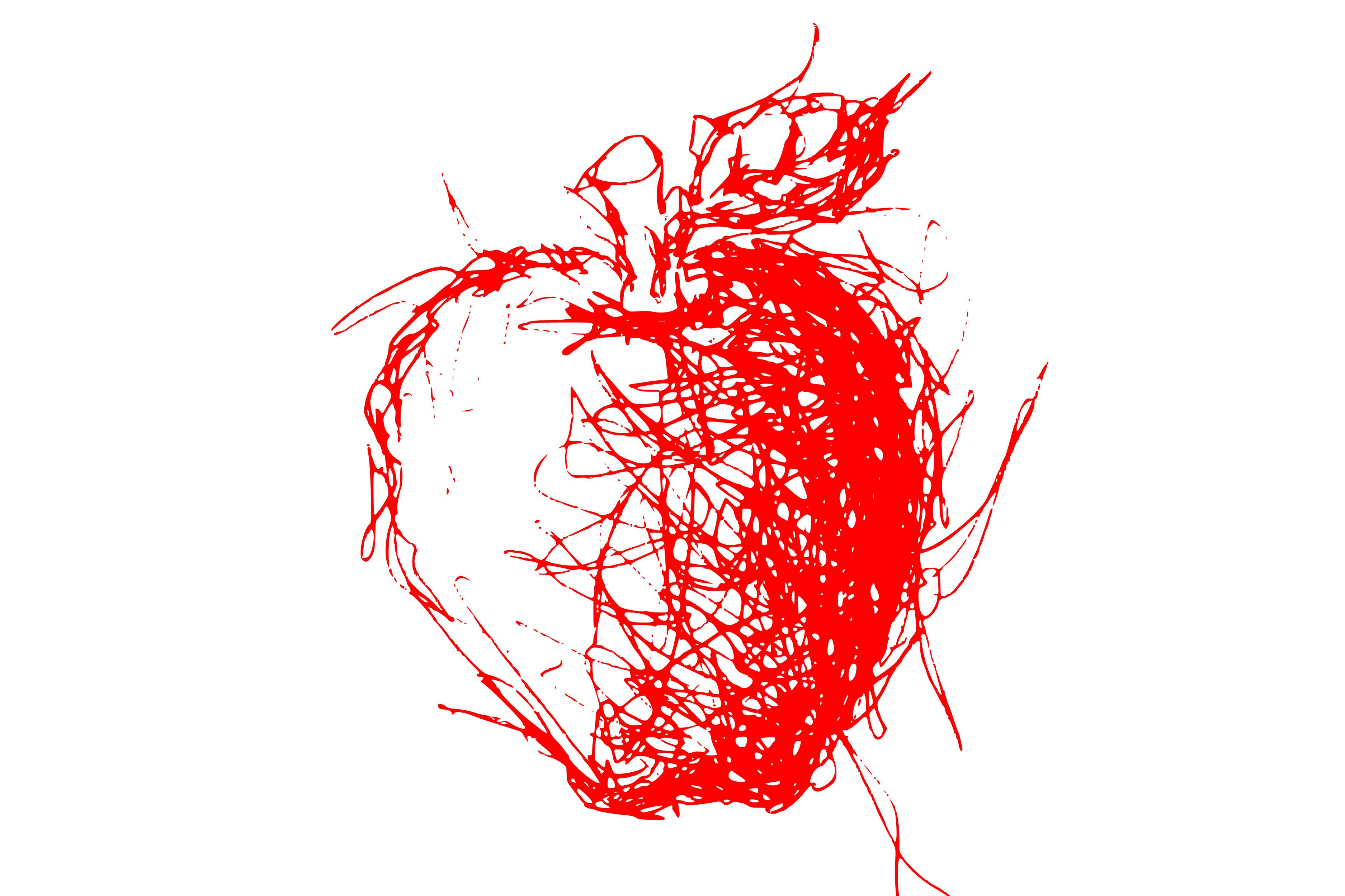 Apple Scribble Art