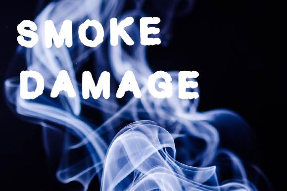 Smoke Damage Font