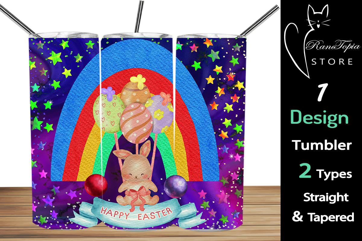 Happy Easter 20oz Skinny Tumbler PNG